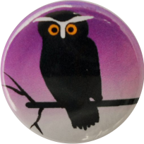 Night-owl badge black-violet